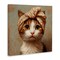 Stupell Industries Cat with Fashionable Turban Canvas, design by Jim Baldwin